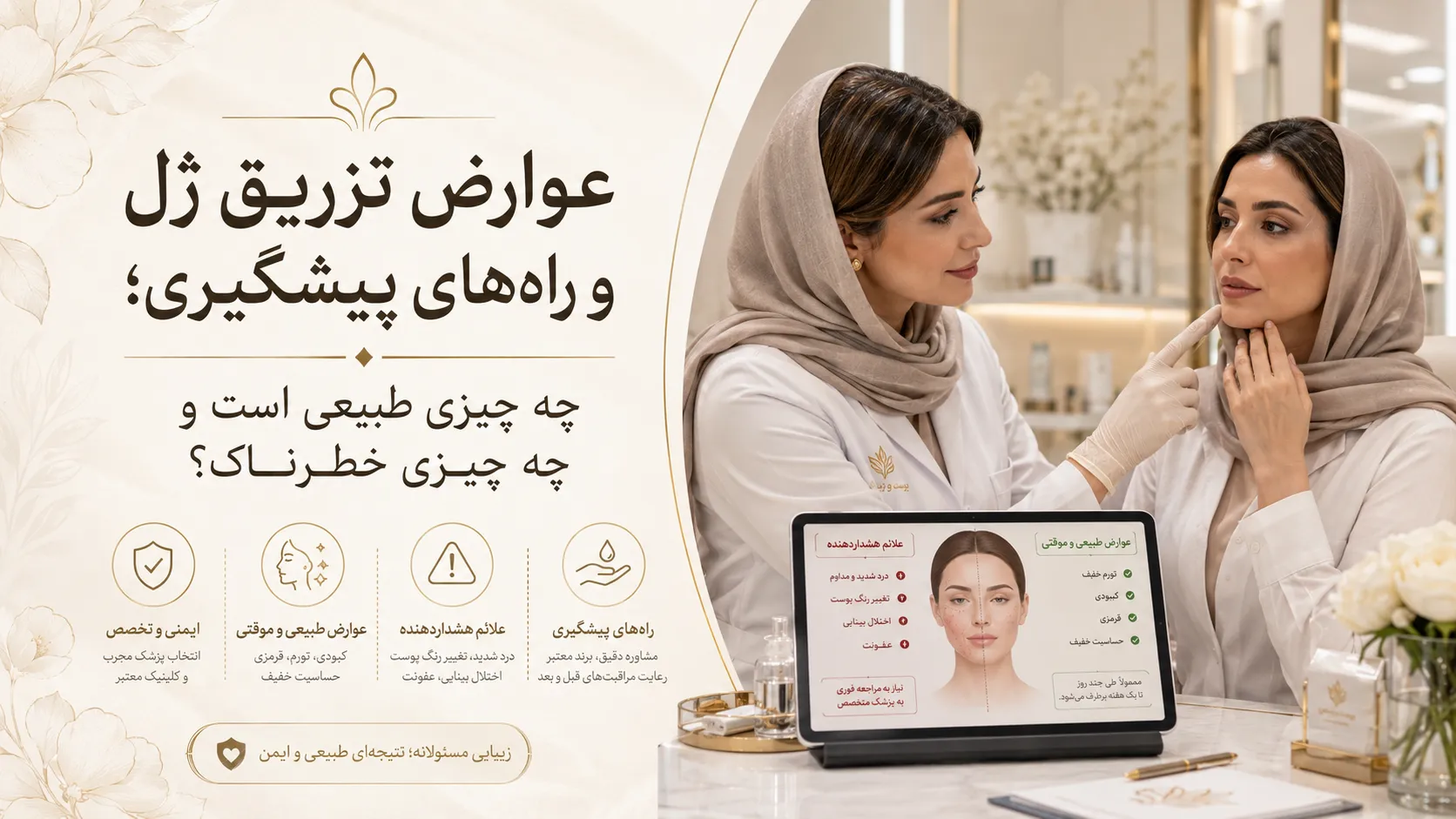 عوارض تزریق ژل