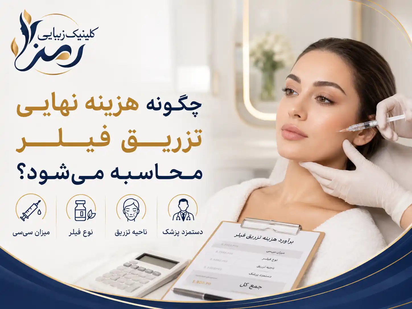 چگونه هزینه نهایی تزریق فیلر محاسبه میشود؟